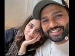Rohit Sharma with his wife Ritika Sajdeh. Rohit Sharma with his wife Ritika Sajdeh.