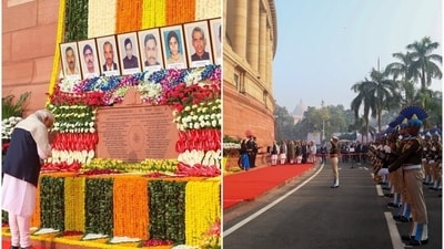 PM Modi paid tributes to security personnel who laid down their lives in the 2001 terror attack on Parliament. (File) PM Modi paid tributes to security personnel who laid down their lives in the 2001 terror attack on Parliament. (File)