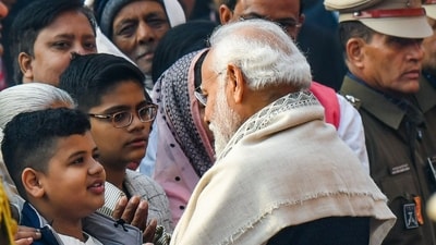 PM Modi also interacted with the family members of the Jawans who sacrificed their lives in the Parliament attack on December 13, 2001. (ANI) PM Modi also interacted with the family members of the Jawans who sacrificed their lives in the Parliament attack on December 13, 2001. (ANI)