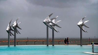 Tropical Cyclone Jasper gained strength as it approached the northeast Australian coast on Wednesday, causing the uprooting of trees. (AFP) Tropical Cyclone Jasper gained strength as it approached the northeast Australian coast on Wednesday, causing the uprooting of trees. (AFP)