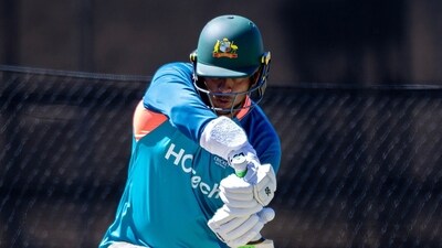 Australia's Usman Khawaja attends a training session ahead of the three-match Test cricket series against Pakistan at Perth Stadium (AFP) Australia's Usman Khawaja attends a training session ahead of the three-match Test cricket series against Pakistan at Perth Stadium (AFP)