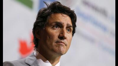 Canada's Prime Minister Justin Trudeau looks on as he speaks at the close of the Seventh Assembly of the Global Environment Facility (GEF) in Vancouver, British Columbia, Canada August 25, 2023. (REUTERS)