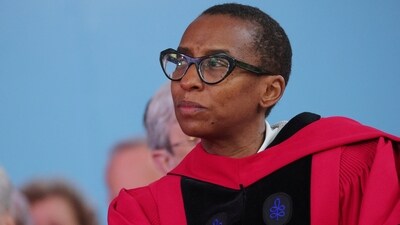 FILE PHOTO: Incoming President of Harvard University and current Dean of the Faculty of Arts and Sciences Claudine Gay listens during Harvard University’s 372nd Commencement Exercises in Cambridge, Massachusetts, U.S., May 25, 2023. REUTERS/Brian Snyder/File Photo (REUTERS)