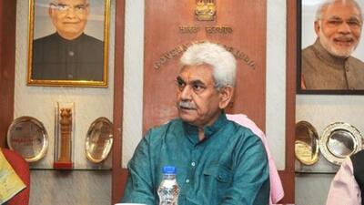 Lieutenant governor Manoj Sinha (PTI file)