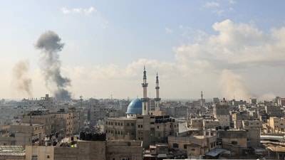 Smoke billows following Israeli strikes in Rafah near the Palestinian Egyptian border in the southern Gaza Strip (AFP) Smoke billows following Israeli strikes in Rafah near the Palestinian Egyptian border in the southern Gaza Strip (AFP)