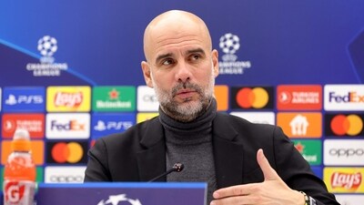 Manchester City's Spanish head coach Pep Guardiola holds a press conference in Belgrade (AFP) Manchester City's Spanish head coach Pep Guardiola holds a press conference in Belgrade (AFP)