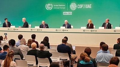 This year’s COP28 negotiations signalled a hardening of stance by countries with various ‘climate ambitions’ and compulsions. (REUTERS) This year’s COP28 negotiations signalled a hardening of stance by countries with various ‘climate ambitions’ and compulsions. (REUTERS)