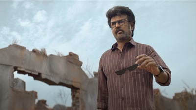 Rajinikanth introduces a new sunglasses trick in the Vettaiyan teaser. Rajinikanth introduces a new sunglasses trick in the Vettaiyan teaser.