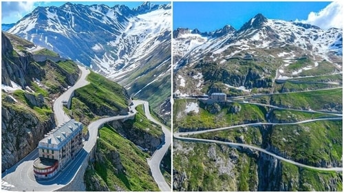 Lying 2,431 metres above sea level, the Furka Pass is one of the most famous Alpine roads of Switzerland. (Instagram/___worldofdenny___) Lying 2,431 metres above sea level, the Furka Pass is one of the most famous Alpine roads of Switzerland. (Instagram/___worldofdenny___)