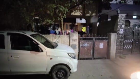 The Gurugram house where the accused stayed before the Lok Sabha security breach. (X/PTI)