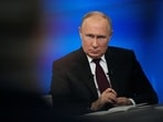 Russian President Vladimir Putin attends his annual press conference in Moscow, Russia. (Reuters)