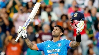 India's captain Suryakumar Yadav celebrates his century during the 3rd T20I against South Africa (BCCI) India's captain Suryakumar Yadav celebrates his century during the 3rd T20I against South Africa (BCCI)