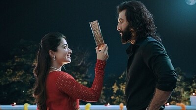 Rashmika Mandanna and Ranbir Kapoor in a still from Animal Rashmika Mandanna and Ranbir Kapoor in a still from Animal