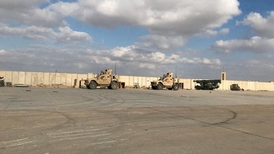 The attack, the first on the embassy in well over a year, was seen as an escalation in weeks of attacks on US forces in the region that were claimed by Iraqi Shi'ite Muslim armed groups (Reuters)