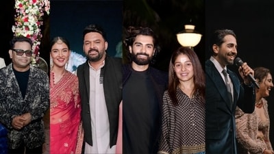 AR Rahman, Kapil Sharma, Sunidhi Chauhan, Ayushmann Khurrana attended Mukti Mohan's wedding functions.