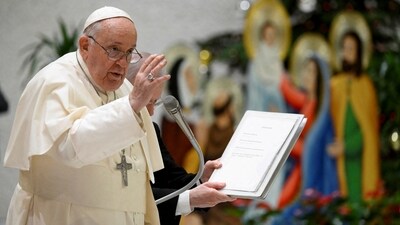 Pope Francis holds a weekly general audience, at the Vatican, (via REUTERS)
