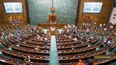 **EDS: VIDEO GRAB VIA SANSAD TV** New Delhi: Parliamentarians in the Lok Sabha during the Winter session of Parliament, in New Delhi, Thursday, Dec. 14, 2023. (PTI Photo)(PTI12_14_2023_000056B) (PTI)