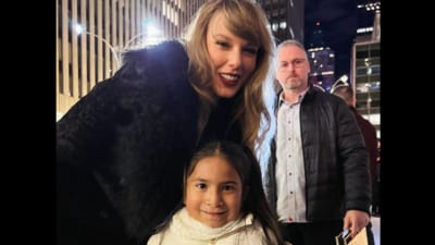 Taylor Swift's picture with the young fan. (Instagram/@Christopher Thomas) Taylor Swift's picture with the young fan. (Instagram/@Christopher Thomas)
