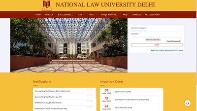 AILET 2024 result out on nationallawuniversitydelhi.in (Screenshot of official website) AILET 2024 result out on nationallawuniversitydelhi.in (Screenshot of official website)