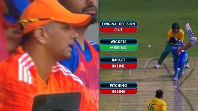 Rahul Dravid was clearly not too pleased (Screengrab) Rahul Dravid was clearly not too pleased (Screengrab)