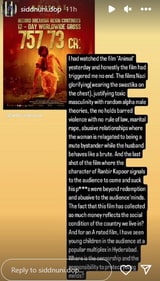 Screenshot of the review Siddhartha posted (Instagram) Screenshot of the review Siddhartha posted (Instagram)