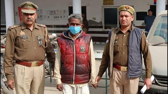 Mohammad Zakir, 58. Giving details of the case, police said on that, December 10 at around 7pm, the victim had stepped out of her house, which falls under the jurisdiction of the Tronica City police station, to watch a wedding procession. (Sakib Ali/HT Photo)