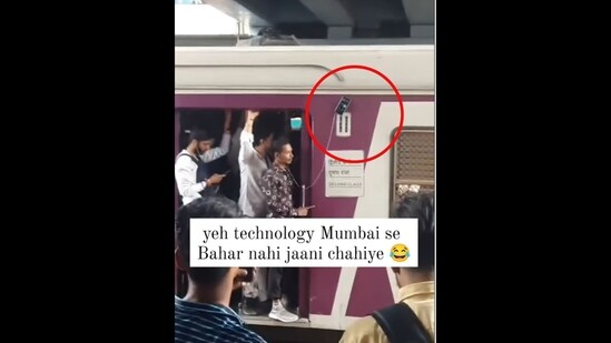 The clip was posted with Teya Dora's viral song Džanum. (Instagram/@_aamchi_mumbai_)