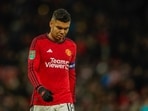 Manchester United's Casemiro during is a match.