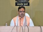 CM Bhajan lal Sharma addressing the media at CMO late Friday evening. CM Bhajan lal Sharma addressing the media at CMO late Friday evening.