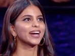 Suhana Khan with Amitabh Bachchan on KBC 15 sets. Suhana Khan with Amitabh Bachchan on KBC 15 sets.