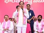 The BRS led by KCR (PTI)