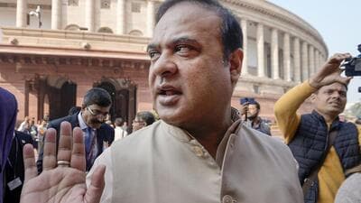 Assam chief minister Himanta Biswa Sarma at Parliament House complex in New Delhi (PTI) Assam chief minister Himanta Biswa Sarma at Parliament House complex in New Delhi (PTI)