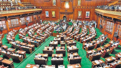 BJP members in the Karnataka assembly objected to the chief minister Siddaramaiah’s announcement, insisting on complete farm loan waiver. (HT Archives) BJP members in the Karnataka assembly objected to the chief minister Siddaramaiah’s announcement, insisting on complete farm loan waiver. (HT Archives)