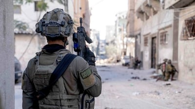 Israeli soldiers operate in the Gaza Strip amid the ongoing conflict between Israel and the Palestinian Islamist group Hamas. (Reuters)