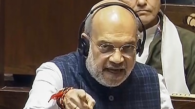 Union home minister Amit Shah. (PTI) Union home minister Amit Shah. (PTI)