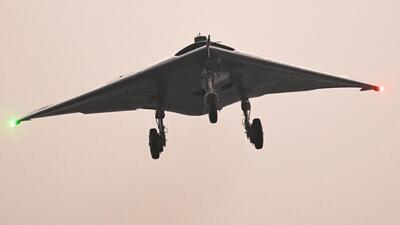 The UAV, whose maiden flight took place in July 2022, has been designed and developed by DRDO’s Aeronautical Development Establishment. (PIB Photo) The UAV, whose maiden flight took place in July 2022, has been designed and developed by DRDO’s Aeronautical Development Establishment. (PIB Photo)