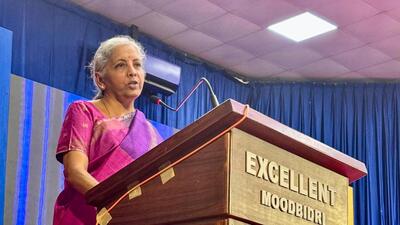 Union finance minister Nirmala Sitharaman. (Nirmala Sitharaman Office-X)