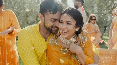 Varun Tej shared sweet pictures with Lavanya on her birthday (Instagram) Varun Tej shared sweet pictures with Lavanya on her birthday (Instagram)