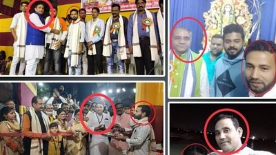 The Bengal BJP posted several photographs purportedly showing Lalit Mohan Jha with Tapas Roy, TMC Youth Congress general secretary Soumya Bakshi and TMC leader Rajesh Shukla. The Bengal BJP posted several photographs purportedly showing Lalit Mohan Jha with Tapas Roy, TMC Youth Congress general secretary Soumya Bakshi and TMC leader Rajesh Shukla.