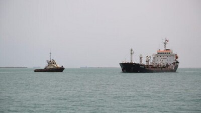 Ships seen at Saleef port in the western Red Sea Hodeida province. (AFP File) Ships seen at Saleef port in the western Red Sea Hodeida province. (AFP File)