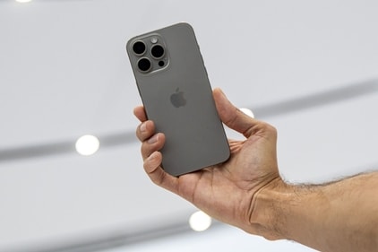 The Apple iPhone 15 Pro Max during an event at Apple Park campus in Cupertino, California, US, (Bloomberg) The Apple iPhone 15 Pro Max during an event at Apple Park campus in Cupertino, California, US, (Bloomberg)