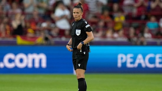 Referee Rebecca Welch in action. (AP)