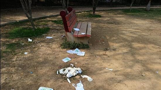 The body was found in in Satpula Park. (HT Photo)