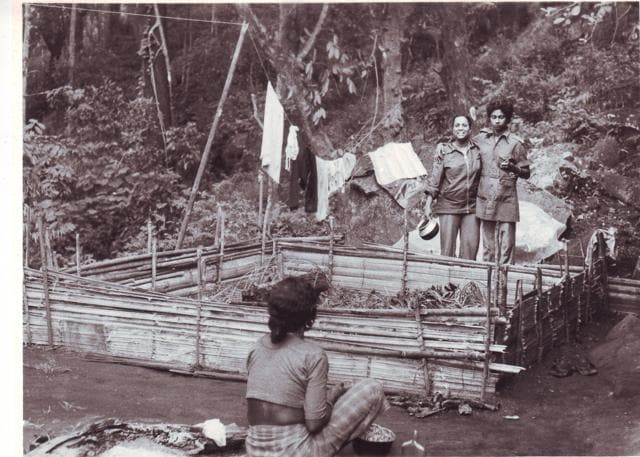 Brenda Bhaskar (L) and J Vijaya at the cane turtle study site in Nadukani, Kerala (1984). (Courtesy Zai Whitaker) Brenda Bhaskar (L) and J Vijaya at the cane turtle study site in Nadukani, Kerala (1984). (Courtesy Zai Whitaker)