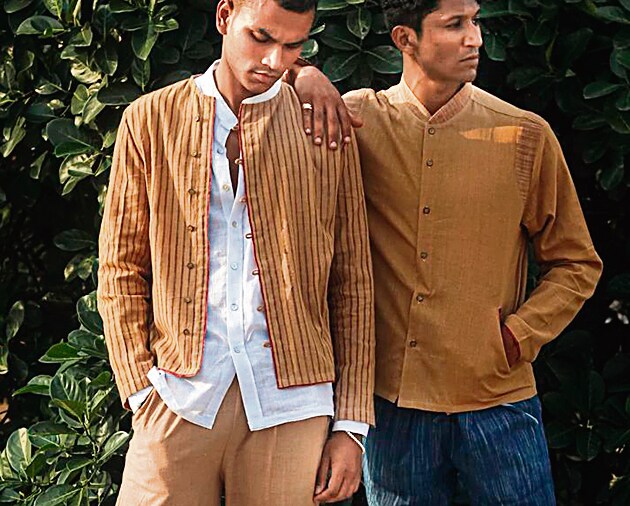 Shirts, trousers, jackets were crafted out of the first batch of naturally coloured brown cotton, in 2020. (Yali) Shirts, trousers, jackets were crafted out of the first batch of naturally coloured brown cotton, in 2020. (Yali)