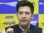 AAP leader Raghav Chadha. AAP leader Raghav Chadha.