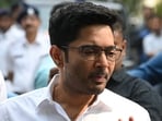 TMC MP Abhishek Banerjee speaks with the media.