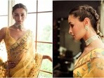 Alia Bhatt wore a gorgeous 'Laddoo Pila' saree for her friend's wedding. Alia Bhatt wore a gorgeous 'Laddoo Pila' saree for her friend's wedding.