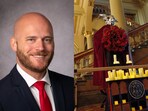 Former Navy pilot removes 'Satanic display' at Iowa State Capitol, faces charges