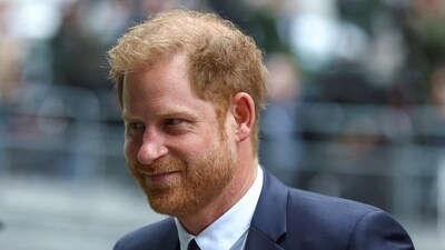 Prince Harry Phone Hacking Case: Britain's Prince Harry, Duke of Sussex walks outside the Rolls Building of the High Court in London. (Reuters)